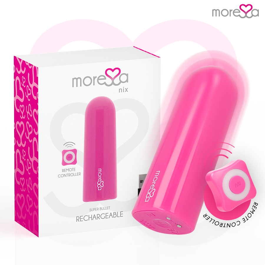 MORESSA - NIX WIBRATOR Z PILOTEM RÓŻOWY