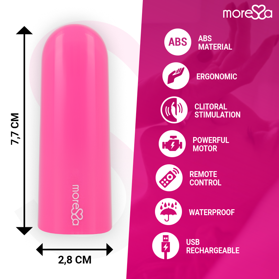 MORESSA - NIX WIBRATOR Z PILOTEM RÓŻOWY