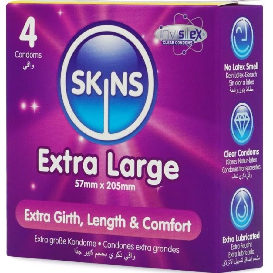 SKINS - BARDZO DUŻE PREZERWATYWY PREMIUM OPAK. 4