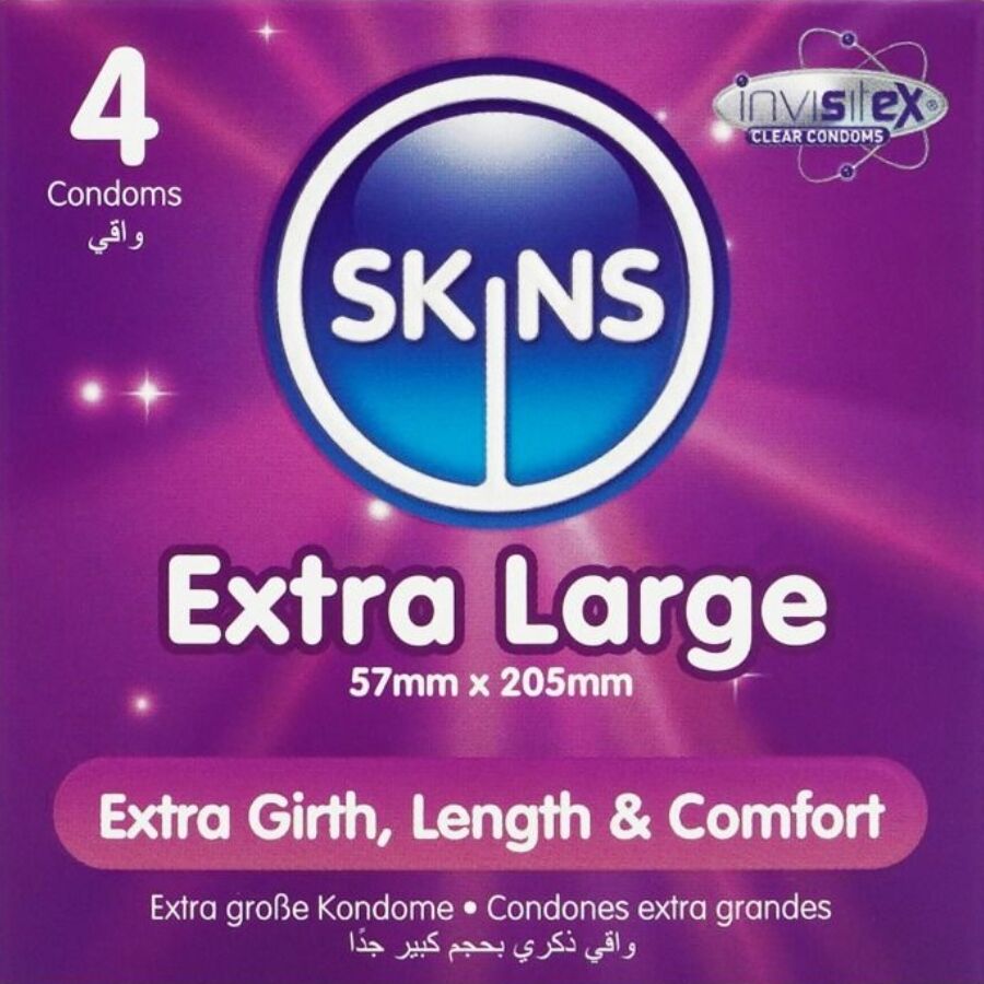 SKINS - BARDZO DUŻE PREZERWATYWY PREMIUM OPAK. 4