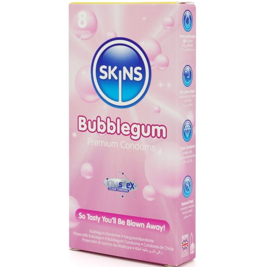 SKINS - GUMA BALONOWA PREZETRWATYWY PREMIUM OPAKOWANIE 8 SZT.