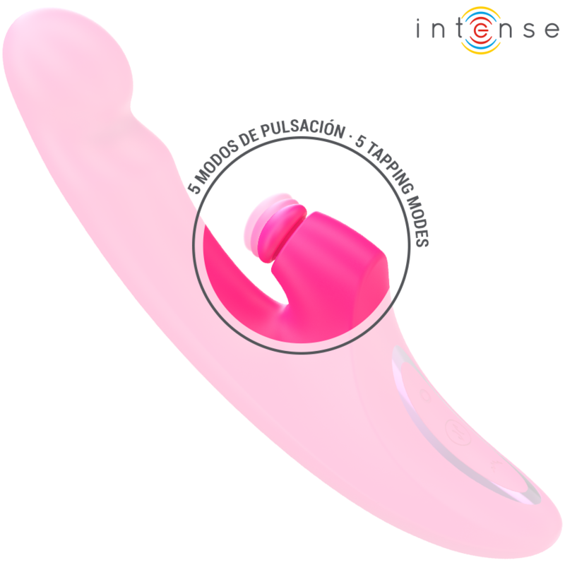 INTENSE - WIBRATOR EMI 13,5 CM WIELOFUNKCYJNY 3 W 1 10 WIBRACJI RÓŻOWY
