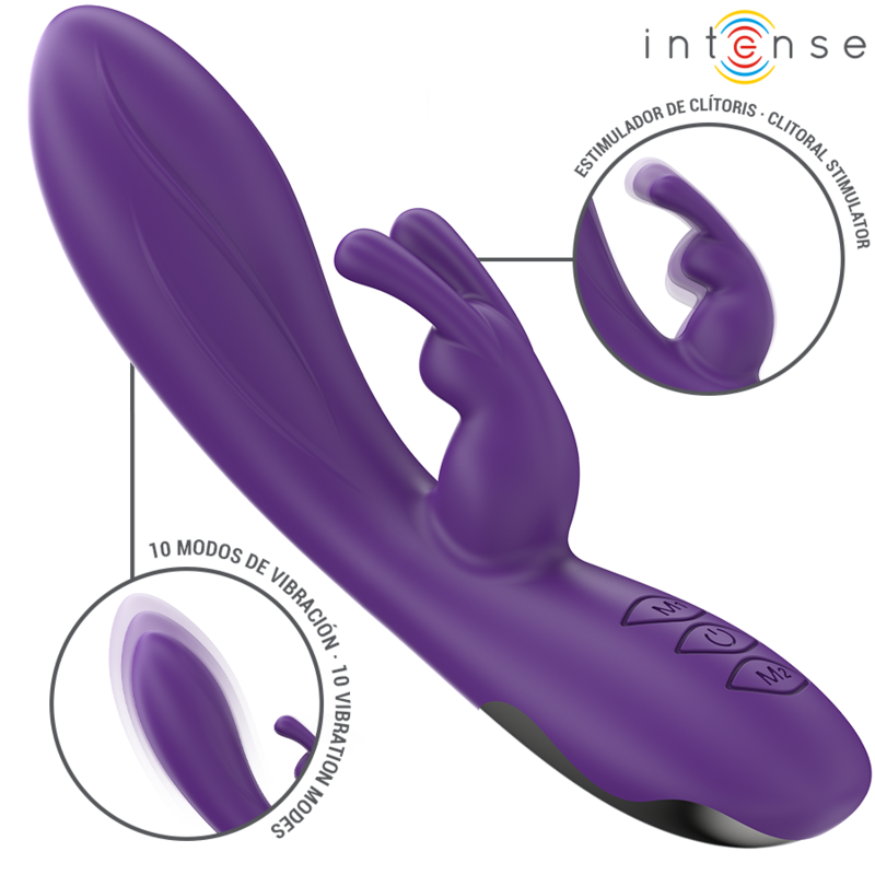 INTENSE - RANDALL KRÓLIK WIBRATOR 10 WIBRACJI FIOLETOWY