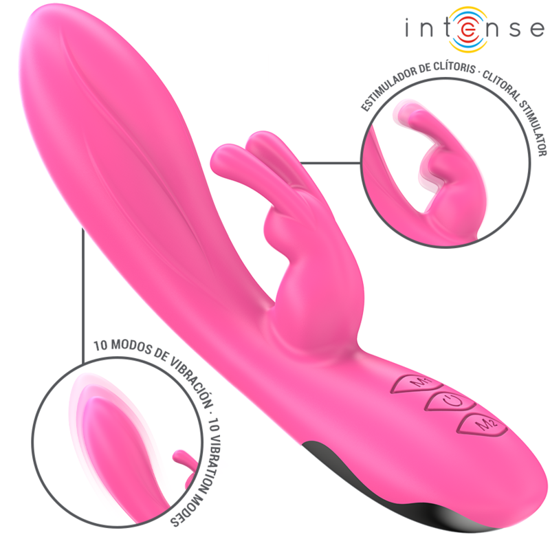 INTENSE - WIBRATOR KRÓLICZEK RANDALL 10 WIBRACJI RÓŻOWY