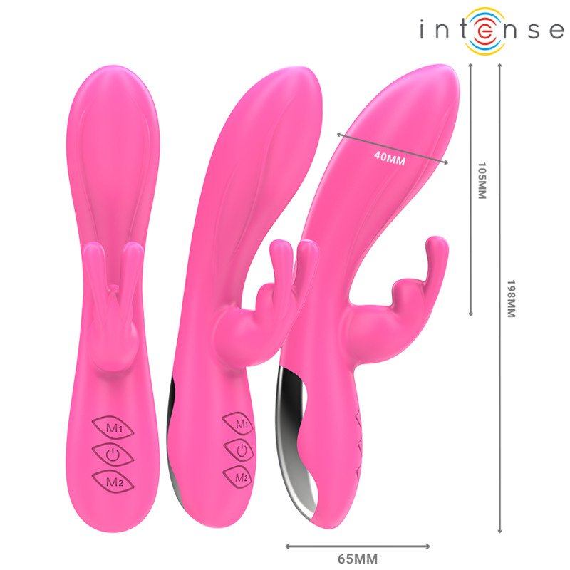 INTENSE - WIBRATOR KRÓLICZEK RANDALL 10 WIBRACJI RÓŻOWY