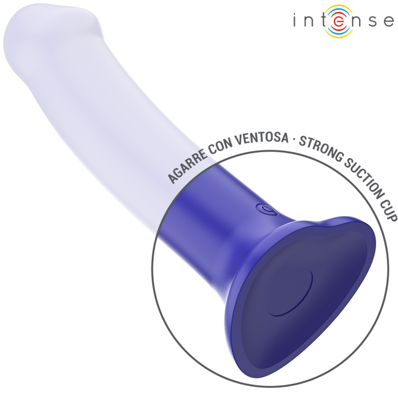 INTENSE - WIBRATOR VICTORIA Z PRZYSSAWKĄ 10 WIBRACJI CIEMNONIEBIESKI PILOT