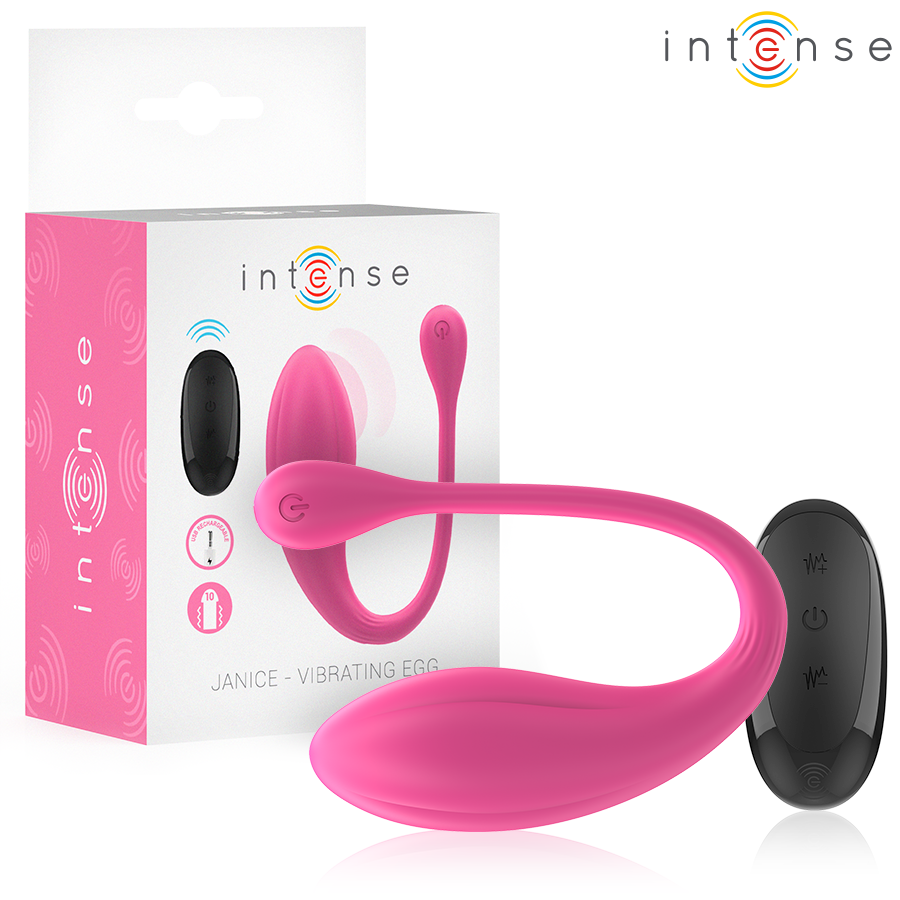 INTENSE - JANICE WIBRATOR PODWÓJNA STYMULACJA 10 WIBRACJI RÓŻOWY PILOT
