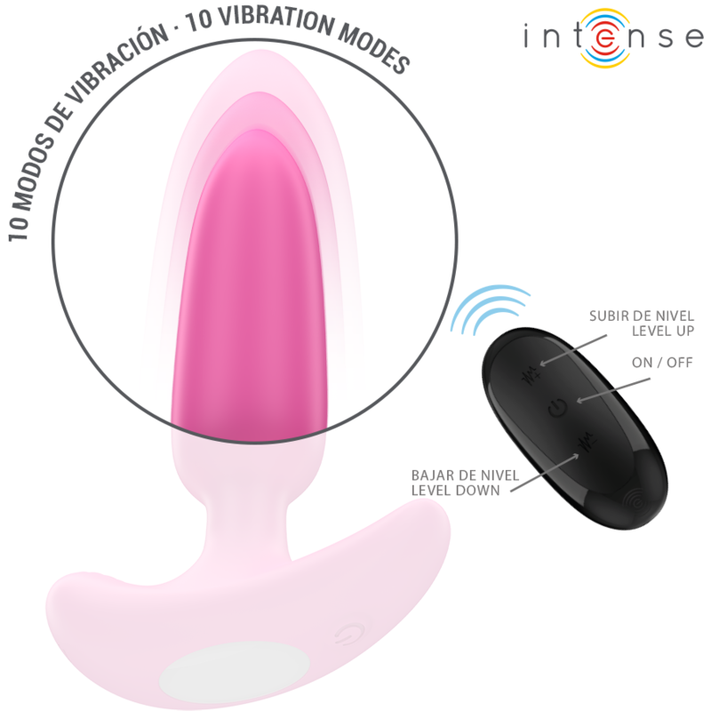 INTENSE - ROSS KOREK ANALNY 10 WIBRACJI RÓŻOWY PILOT