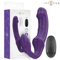 INTENSE - WIBRATOR JILL DOUBLE 20 CM FIOLETOWY Z PILOTEM