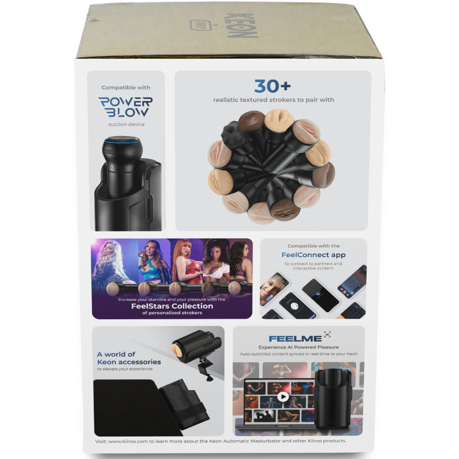 KIIROO - ZESTAW DO AUTOMATYCZNEJ MASTURBACJI KEON WIFI COMBO + NAKŁADKA STROKER