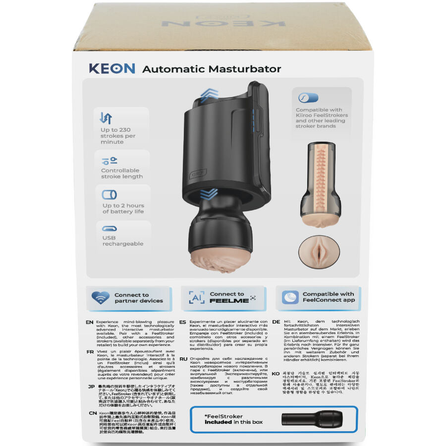 KIIROO - ZESTAW DO AUTOMATYCZNEJ MASTURBACJI KEON WIFI COMBO + NAKŁADKA STROKER