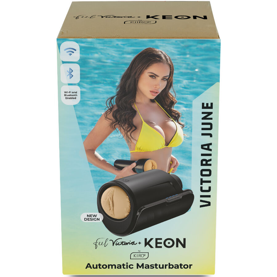 KIIROO - ZESTAW WIFI KEON AUTOMATYCZNY MASTURBATOR VICTORIA JUNE + FEEL STROKER