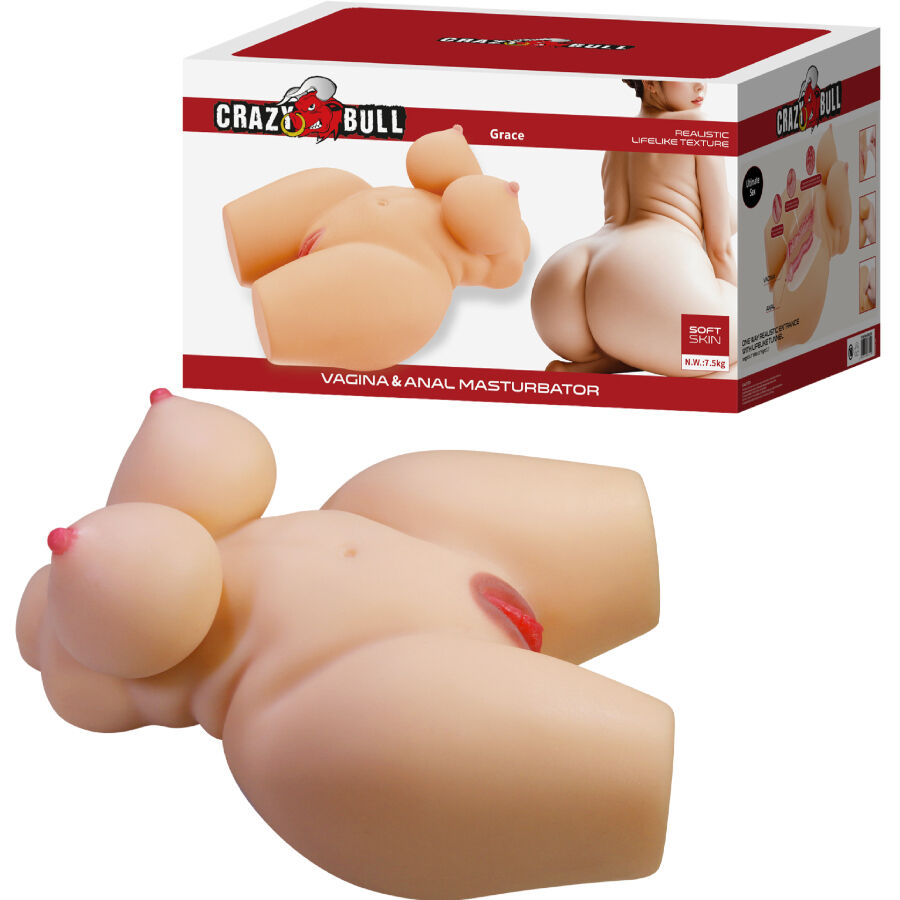 CRAZY BULL - GRACE REALISTYCZNY KORPUS KOBIETY POCHWA I ODBYT 7,5 KG