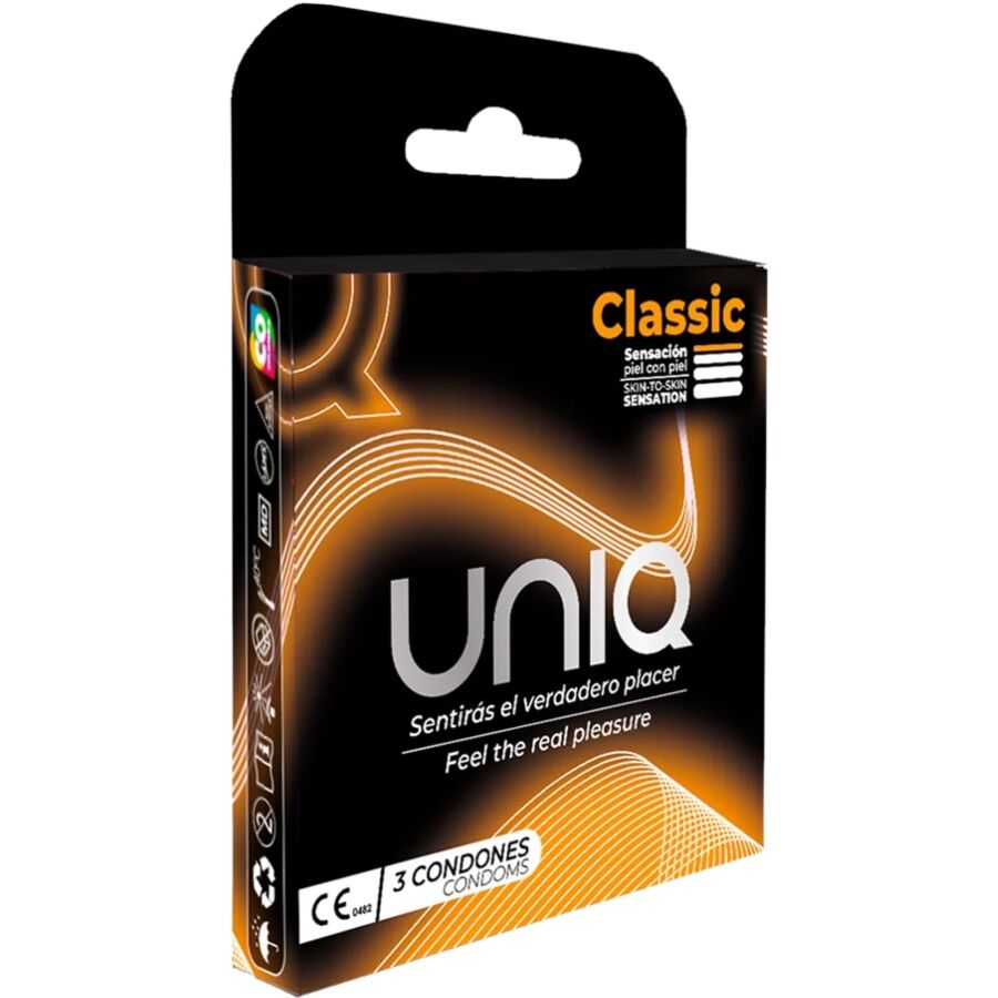 UNIQ - KLASYCZNE PREZERWATYWY BEZ LATEKSU 3 SZTUKI