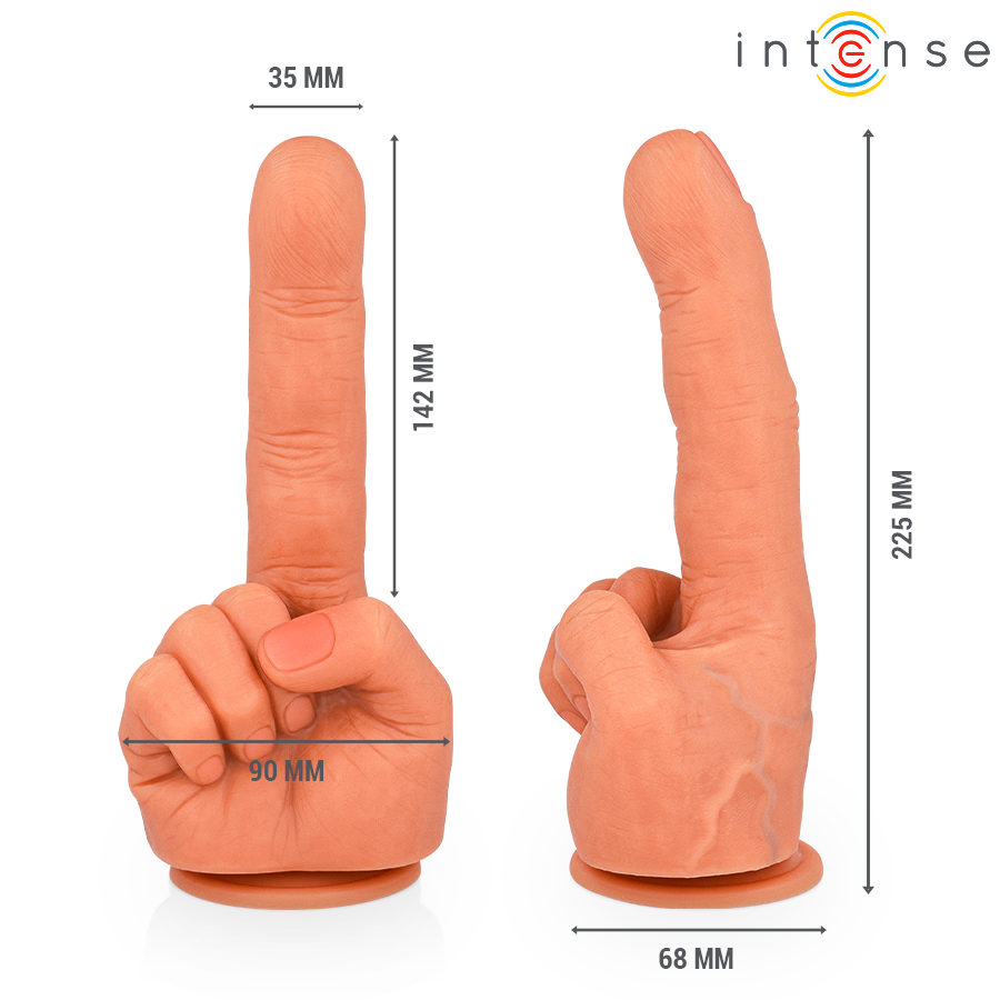 INTENSE - STYMULATOR PUNKTU G HUBERT ELASTYCZNY DŁOŃ 14.2 CM