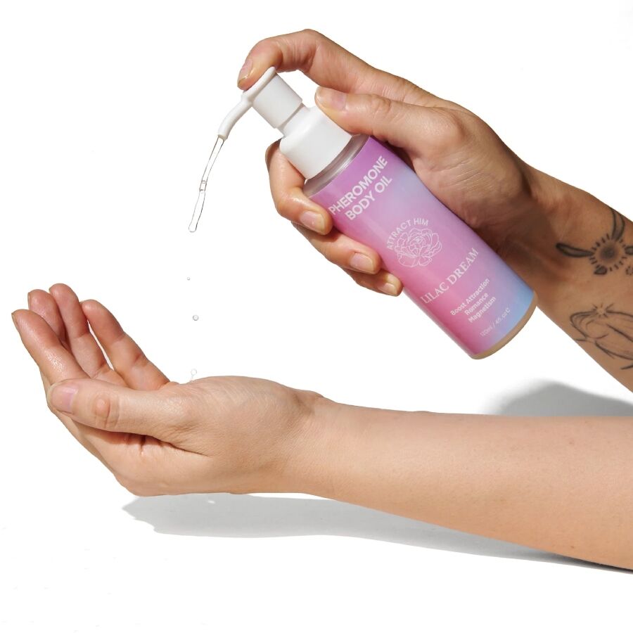 EYE OF LOVE - OLEJEK DO CIAŁA BLOOM LILAC DREAM Z FEROMONAMI 120 ML