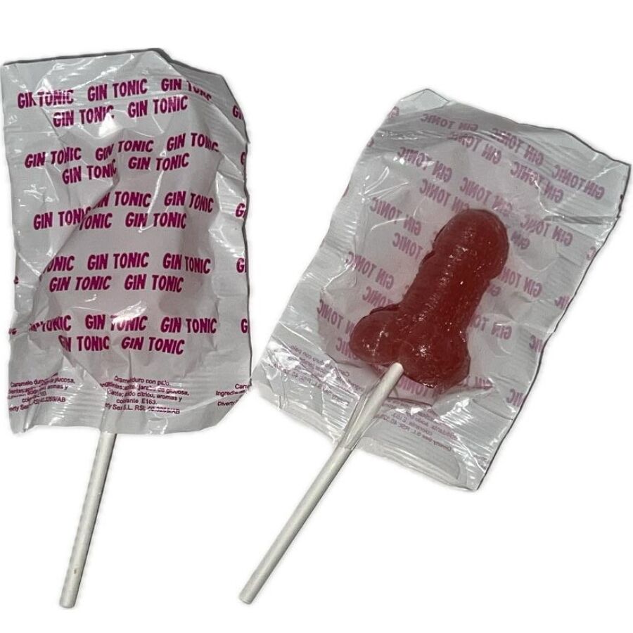 DIABLO GOLOSO - 1 LIZAK PENIS SMAK GIN Z TONIKIEM TRUSKAWKA 10% ALKOHOLU