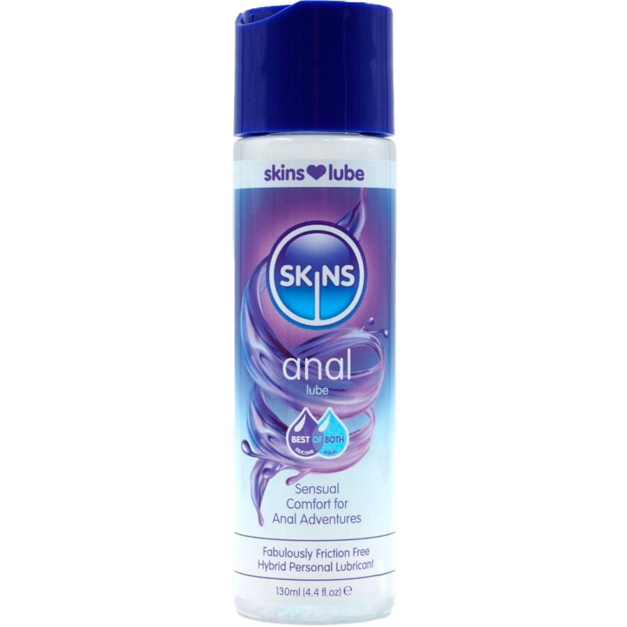 SKINS - ANALNY LUBRYKANT HYBRYDOWY NA BAZIE WODY I SILIKONU 130 ML