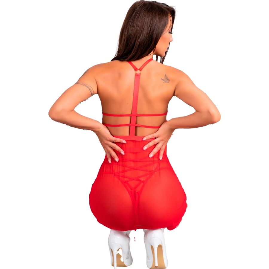 LIVCO CORSETTI FASHION - SANTAS CANDY LC 90722 KOSZULKA + STRINGI ŚWIĄTECZNE L/XL