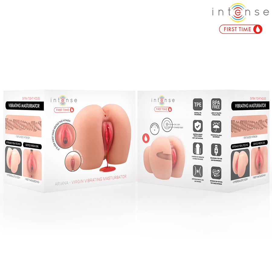 INTENSYWNY PIERWSZY RAZ - ARIANA DZIEWICA WIBRATOR MASTURBATOR Z KRWAWIENIEM