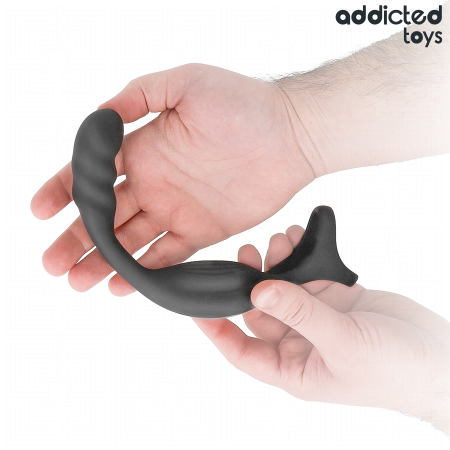 ADDICTED TOYS - PODWÓJNY PIERŚCIEŃ NA PENISA I PROSTATA Z PILOTEM
