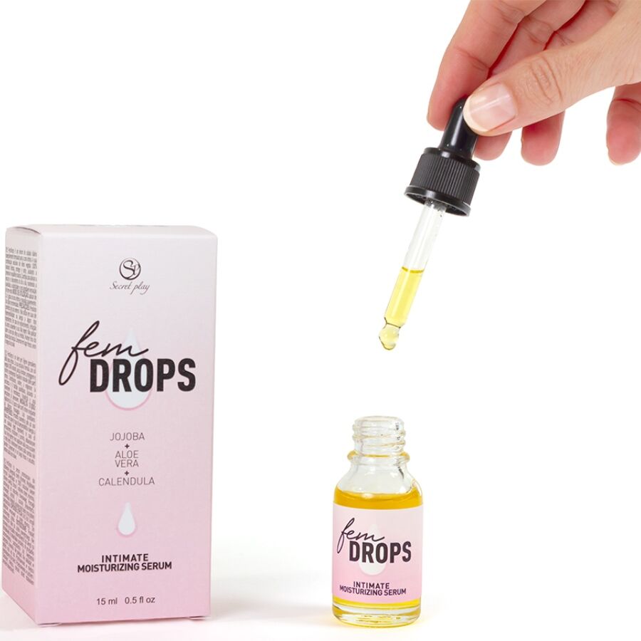 SECRETPLAY - FEM DROPS INTYMNE NAWILŻAJĄCE SERUM 15 ML