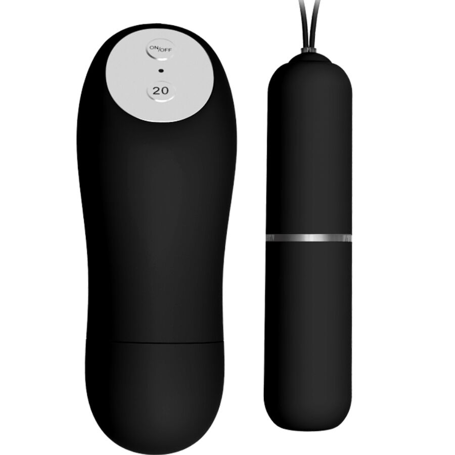 BAILE - THONG WITH VIBRATING BULLET AND REMOTE CONTROL BLACK