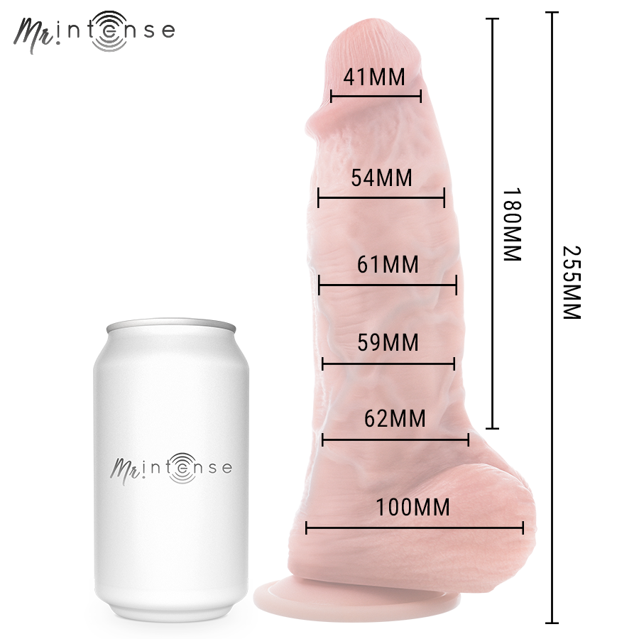 MR INTENSE - DUŻY PENIS SPENCER SILIKONOWY DILDO 25.5 CM -Ø- 6.2 CM
