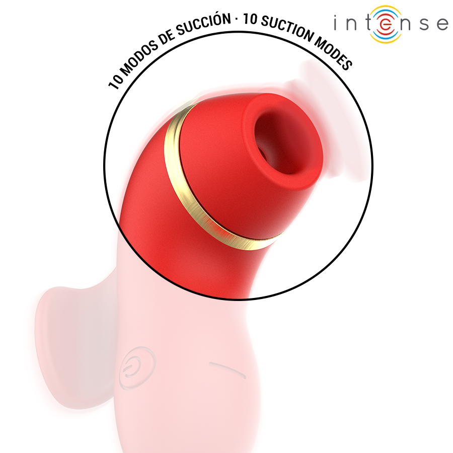 INTENSYWNY – STYMULATOR ŁECHTACZKI Z 4 GŁOWICAMI, SSĄCY, PUKAJĄCY, ŁASKOCZĄCY I LIŻĄCY