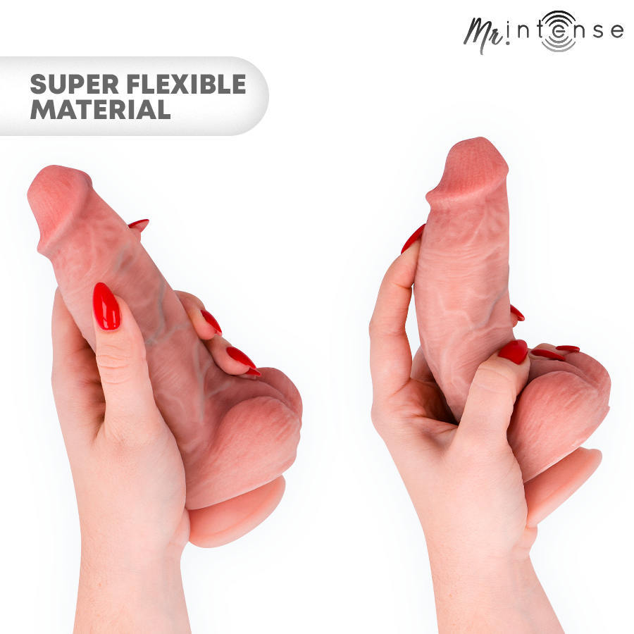 MR INTENSE - MAŁE SILIKONOWE DILDO SPENCER 19 CM -Ø- 4,5 CM