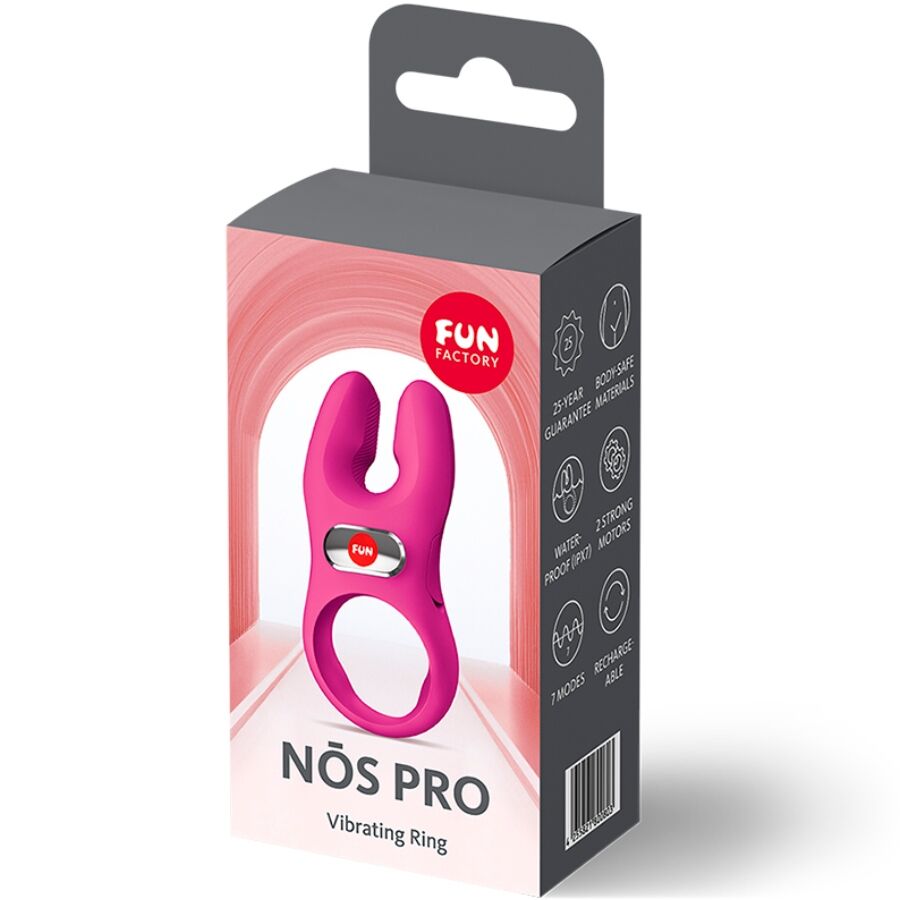 FUN FACTORY - NOS PRO WIBRUJĄCY PIERŚCIEŃ NA PENISA MAGENTA