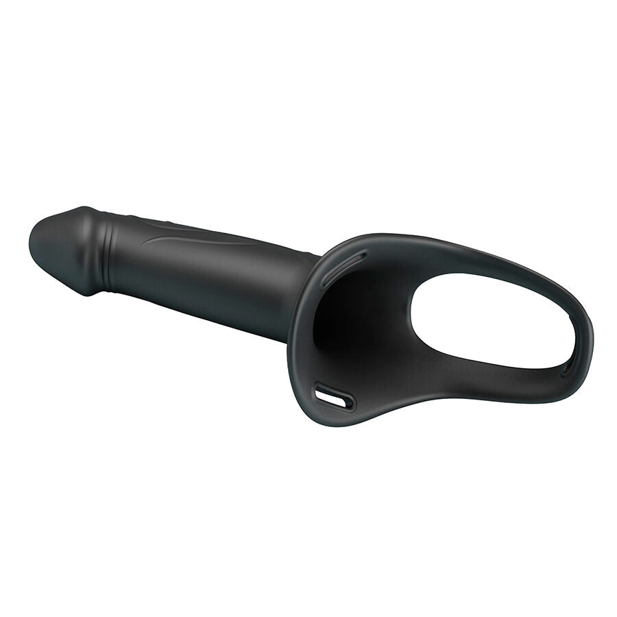 PRETTY LOVE - LANDON BLACK WIBRUJĄCE STRAP-ON