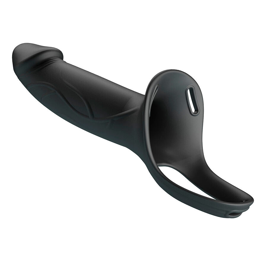 PRETTY LOVE - LANDON BLACK WIBRUJĄCE STRAP-ON