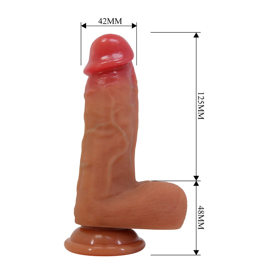 PRETTY LOVE - REALISTYCZNE DILDO Z PRZYSSAWKĄ CURTIS 17.3 CM -Ø- 4.2 CM