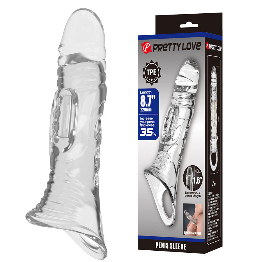 PRETTY LOVE - TRANSPARENT PENIS COVER