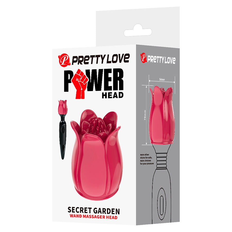 PRETTY LOVE - SEKRETNY OGRÓD RÓŻOWA GŁOWICA MASUJĄCA