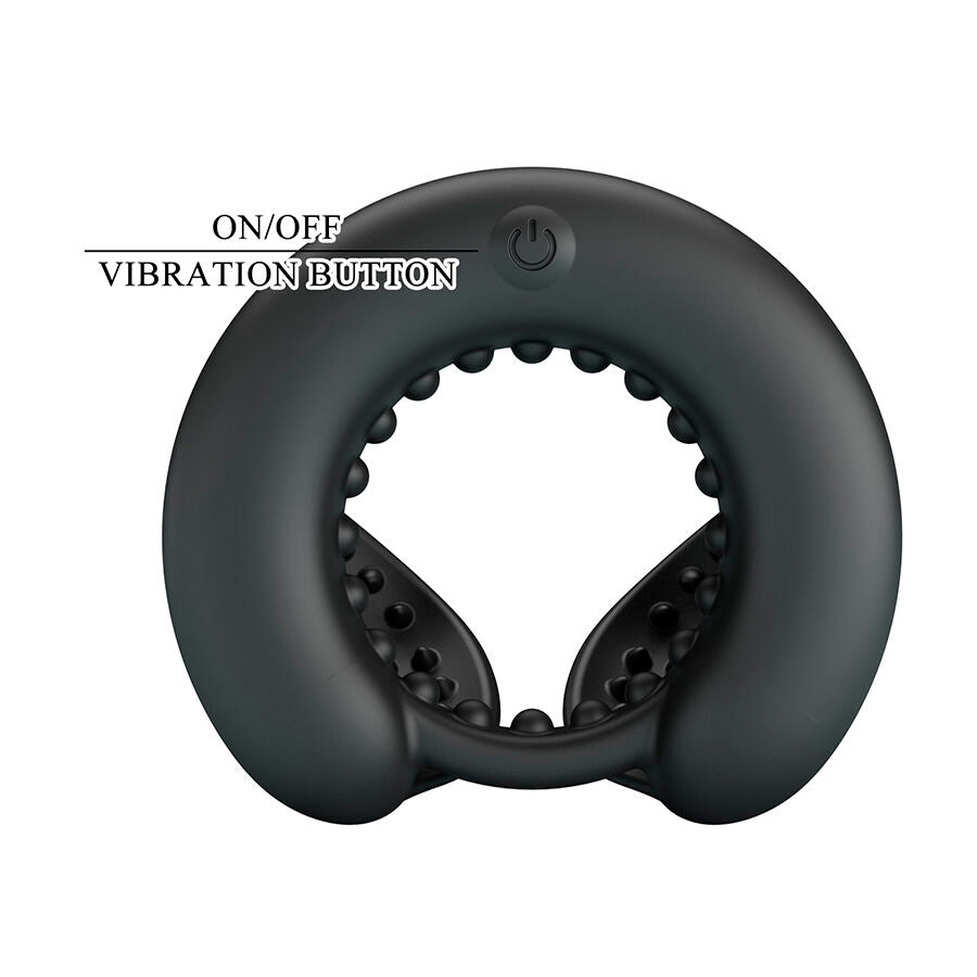 PRETTY LOVE - QUENTIN PENIS RING WITH TESTICULAR STIMULATOR
