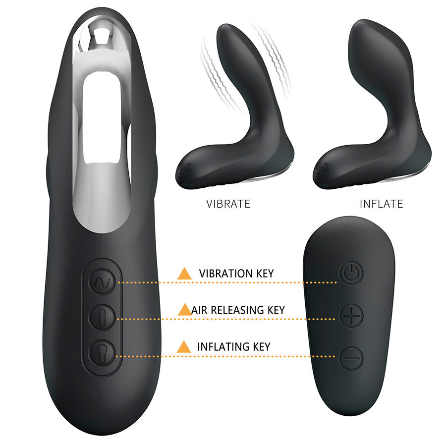 MR PLAY - MASAŻER PROSTATY Z WIBRACJAMI I PILOTEM