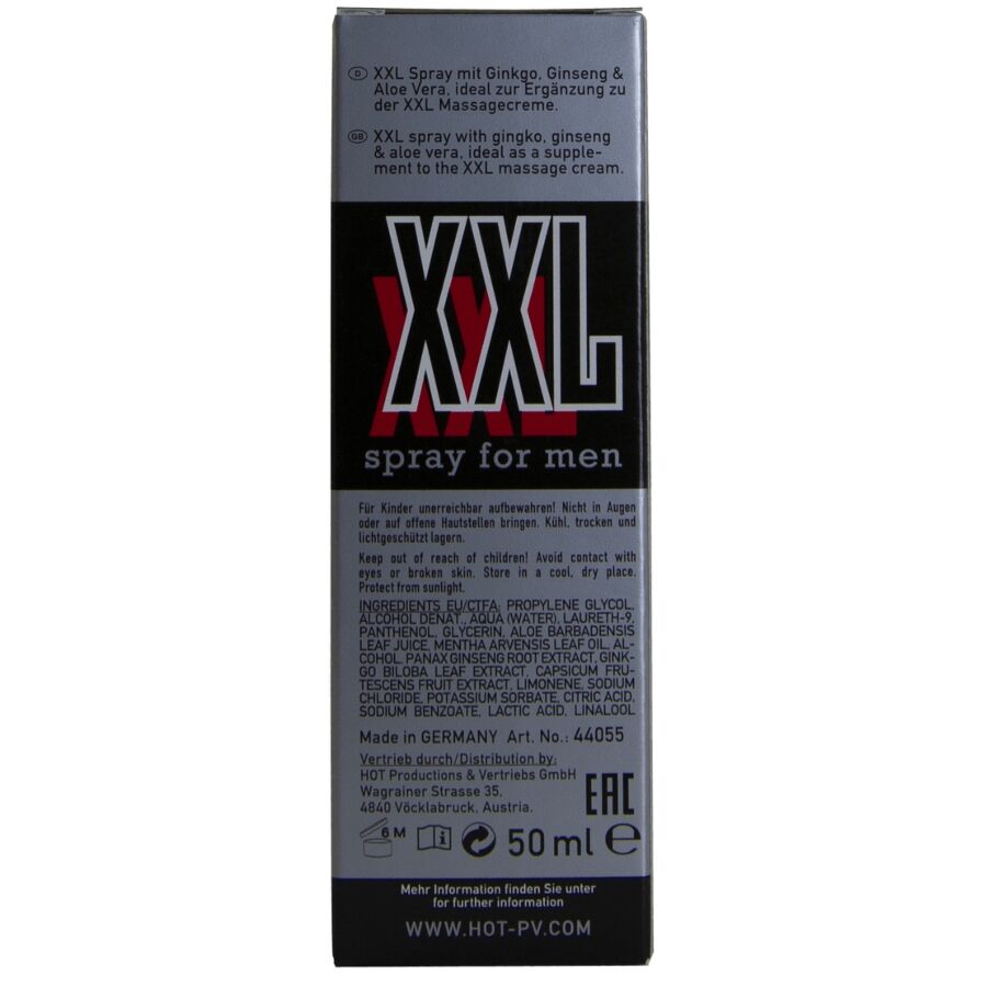 HOT - XXL SPRAY DLA MĘŻCZYZN 50 ML