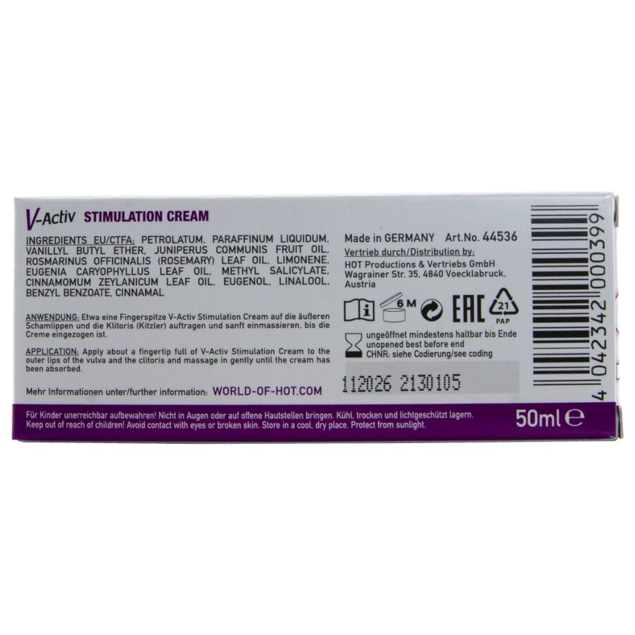 HOT - V-ACTIV KREM STYMULUJĄCY DLA KOBIET 50 ML