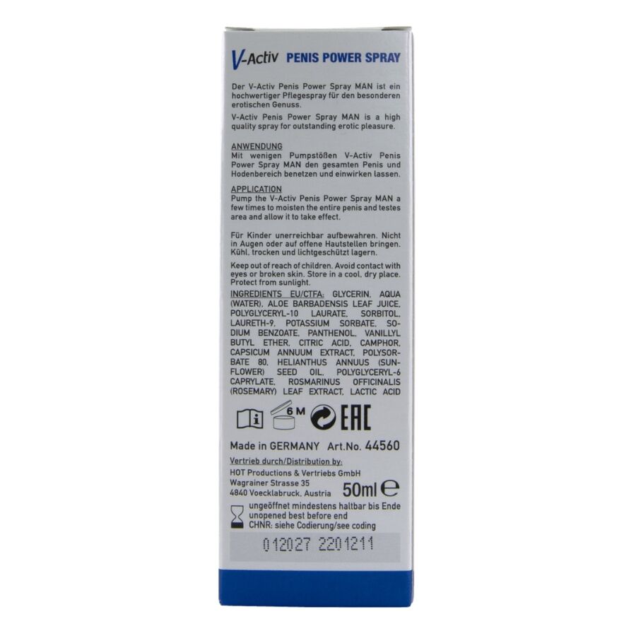 HOT - V-ACTIV SPRAY POTENCJĘ DLA MĘŻCZYZN 50 ML