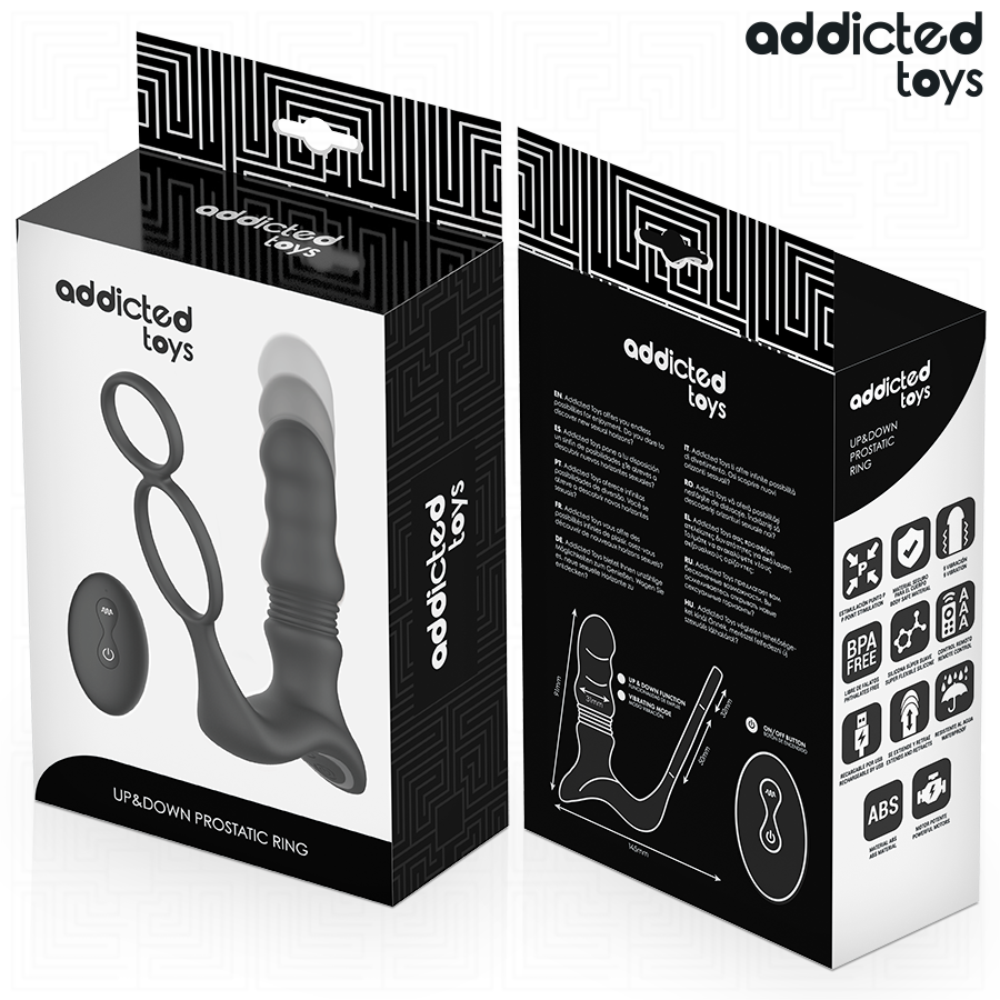 ADDICTED TOYS - PIERŚCIEŃ PROSTATYCZNY GÓRA-DÓŁ