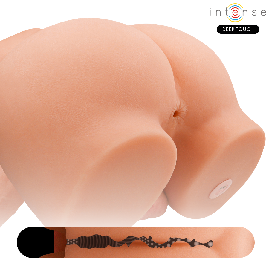 INTENSYWNY GŁĘBOKI DOTYK – RICHIE TUŁÓW Z ANUSEM I REALISTYCZNE DILDO Z PILOTEM PUSHING I WIBRACJAMI 4,7 KG