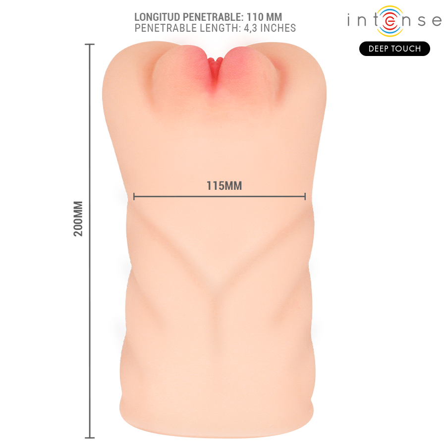 INTENSYWNY GŁĘBOKI DOTYK - MASTURBATOR KRISTA DOPOCHWOWY Z FUNKCJĄ SSANIA, WIBRACJI I EFEKTAMI GŁOSOWYMI 1,2 KG
