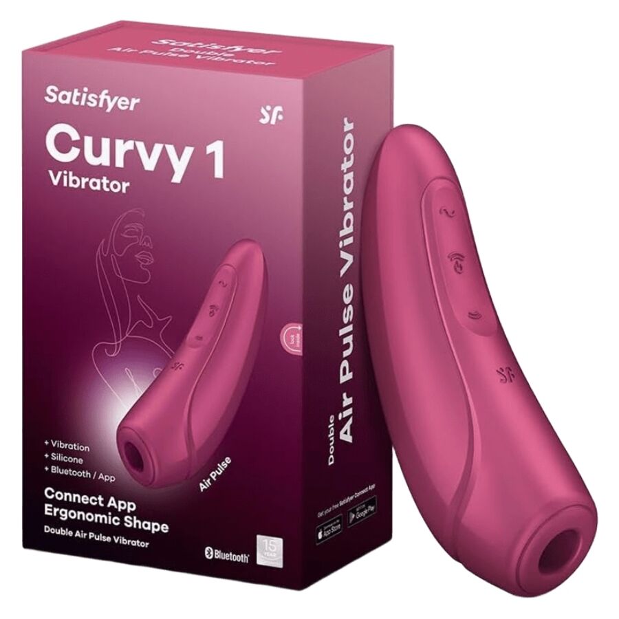 SATISFYER - CURVY 1 CZERWONO-RÓŻOWY
