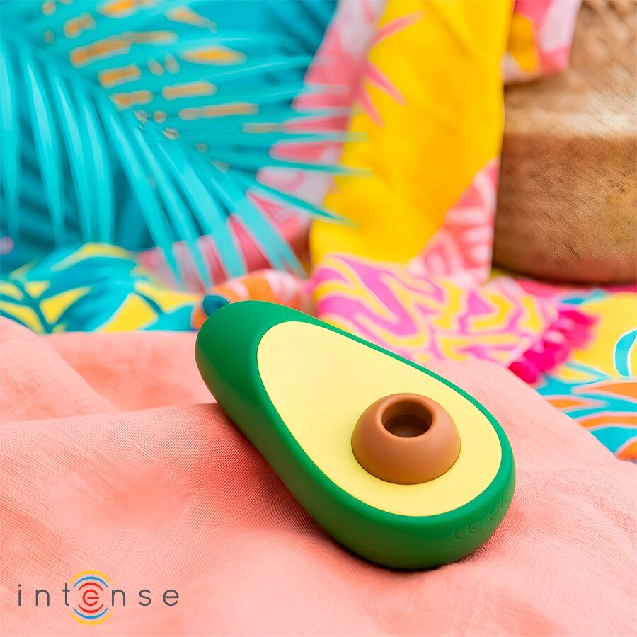 INTENSYWNY - STYMULATOR ŁECHTACZKI Z PRZYSSAWKĄ WAKI AVOCADO