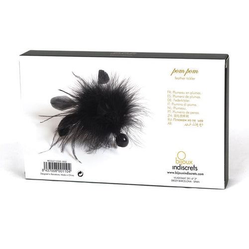 BIJOUX - MIOTEŁKA Z PIÓR POMPON