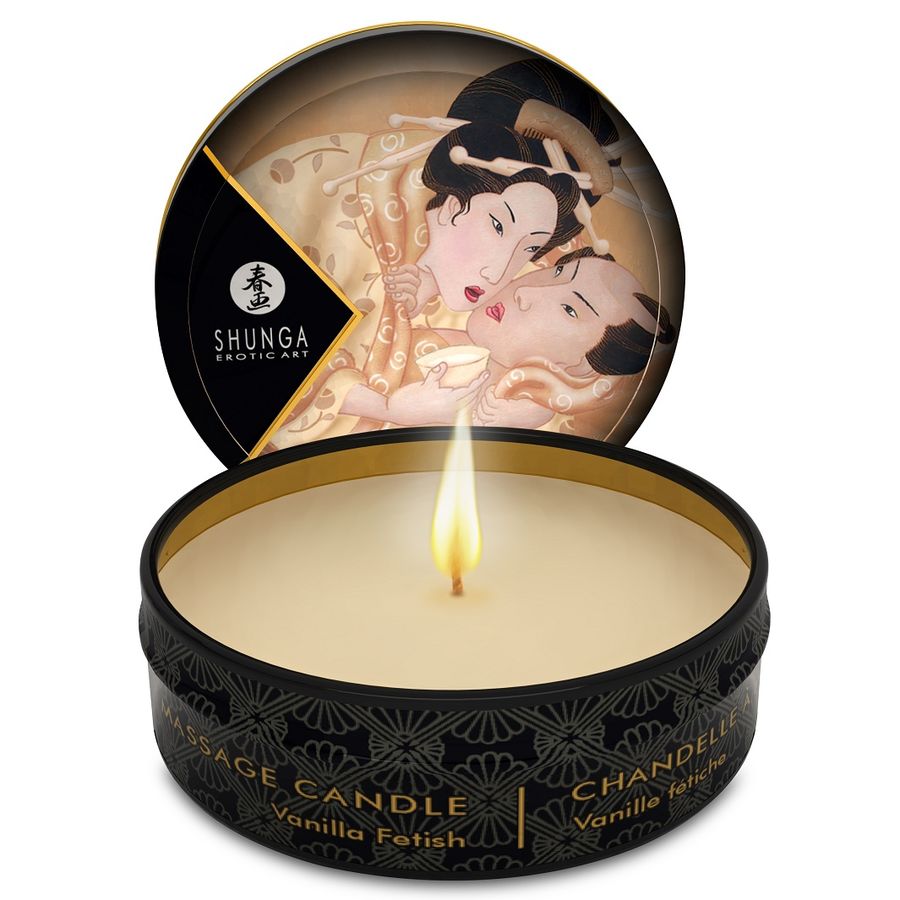 SHUNGA - ŚWIECE DO MASAŻU MINI CARESS BY CANDLELIGHT DISPLAY 24 SZTUKI