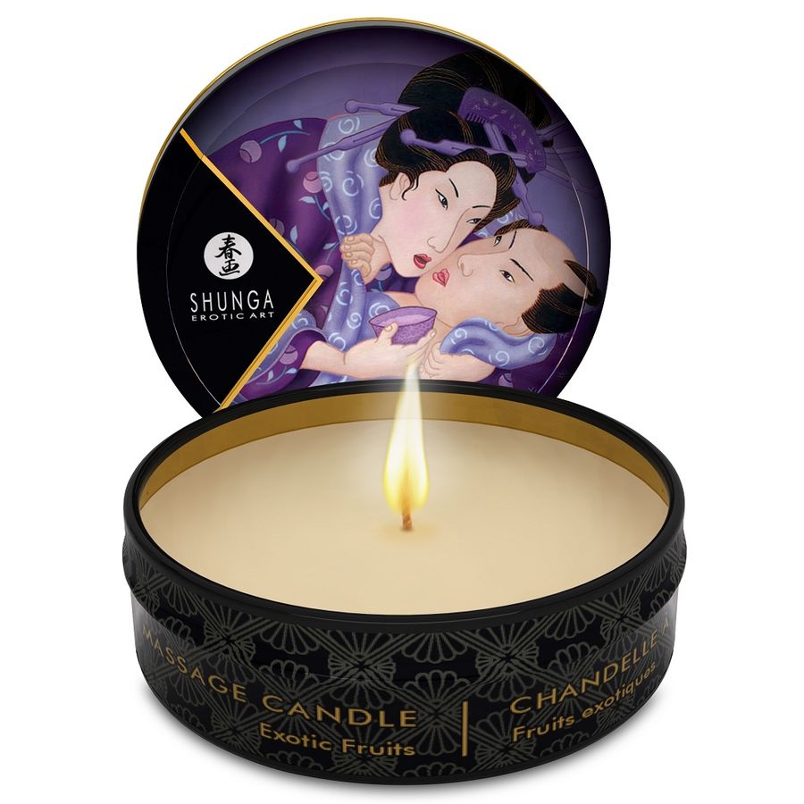 SHUNGA - ŚWIECE DO MASAŻU MINI CARESS BY CANDLELIGHT DISPLAY 24 SZTUKI
