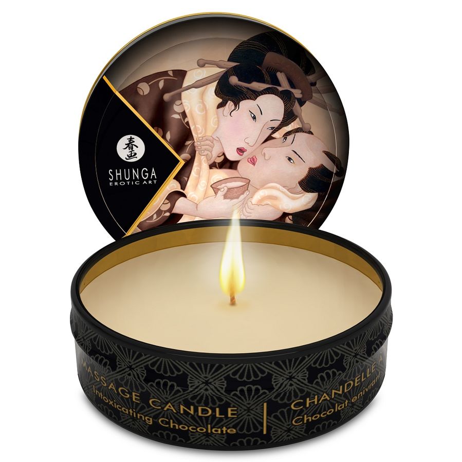 SHUNGA - ŚWIECE DO MASAŻU MINI CARESS BY CANDLELIGHT DISPLAY 24 SZTUKI